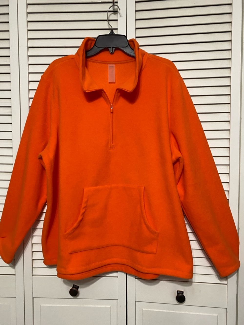 ZUDA Hunting Orange Polar Fleece Pullover Size XL